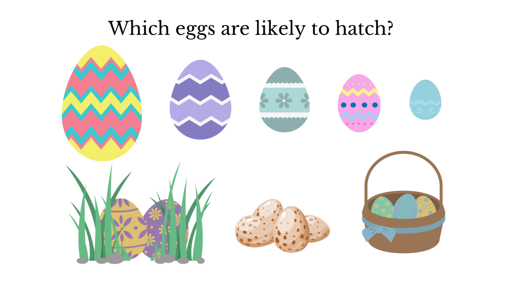 Which eggs are likely to hatch