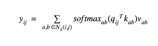 Attention map formula