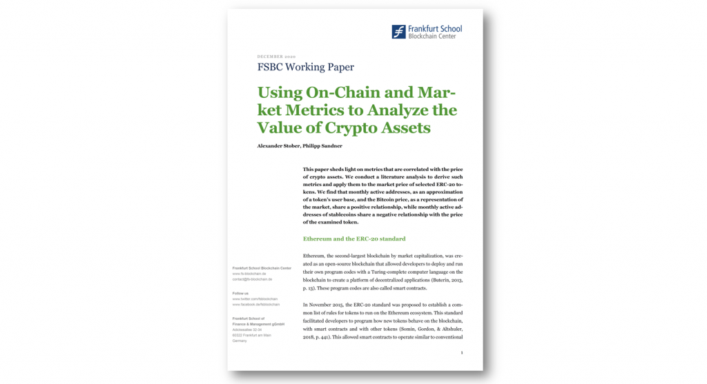 Using On-Chain and Market Metrics to Analyze the Value of Crypto Assets