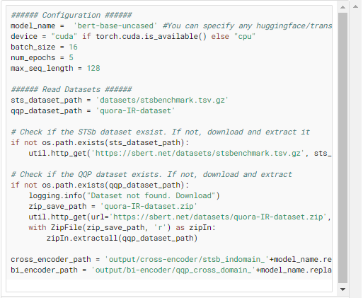 No annotated datasets (Only unlabeled sentence-pairs)