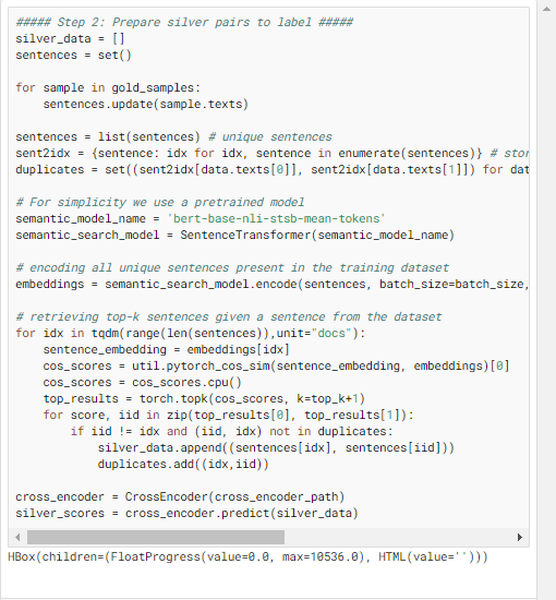 we use our fine-tuned Cross-encoders to label unlabeled datasets.