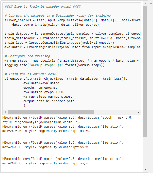 we train our Bi-encoders in both gold and silver datasets